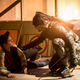 Jack Moore and Stephen Amell (Photo: Diyah Pera/The CW)